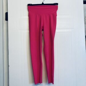 Buffbunny Collection Leggings XS Pink Laser Cut Perforated High Waist Yoga